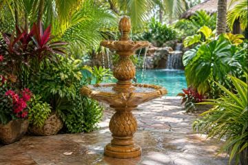Paradise Concrete Water Fountain